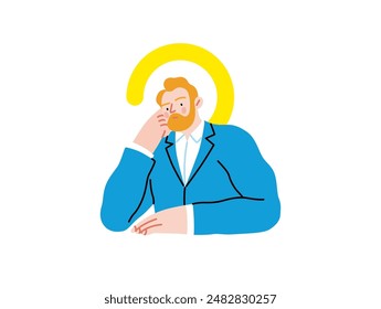 Creative Workspace: Video Conference, modern flat vector concept illustration of person engaging in virtual business meeting Connectivity, collaboration, digital interaction, remote work, productivity