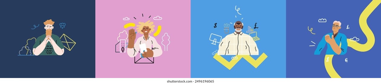 Creative Workspace: Video Conference, modern flat vector concept illustration of person engaging in virtual business meeting Connectivity, collaboration, digital interaction, remote work, productivity