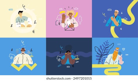 Creative Workspace: Video Conference, modern flat vector concept illustration of person engaging in virtual business meeting Connectivity, collaboration, digital interaction, remote work, productivity
