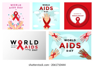 Kreative World Aids Day Banner-Sammlung