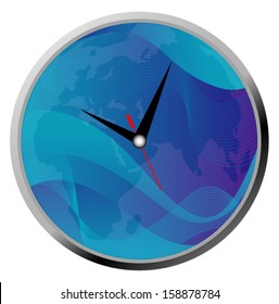 creative world clock  design