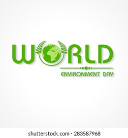 Creative World Environment Day Greeting vector
