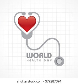 Creative World Health Day Greeting stock vector
