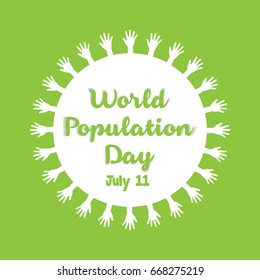 Creative world population day vector illustration banner and background design.