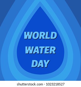 Creative World Water Day Greeting stock vector