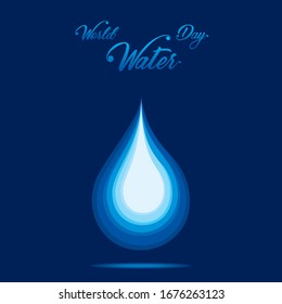 creative world water day illustration banner design