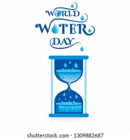 creative world water day poster or banner design