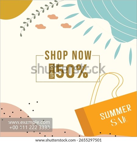 CREATIVE WORM COLOR MARKTING SOCIAL MEDIA BANNER