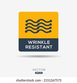 Creative (Wrinkle resistant) Icon, Vector sign.