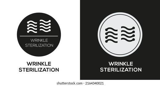 Creative (Wrinkle sterilization) Icon, Vector sign.