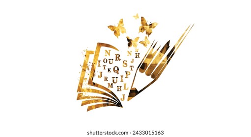 Creative writing concept. Vector illustration