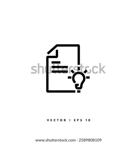 Creative Writing Icon. Editable Stroke