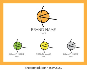 Creative writing of letter K against circle or sun for company's brand