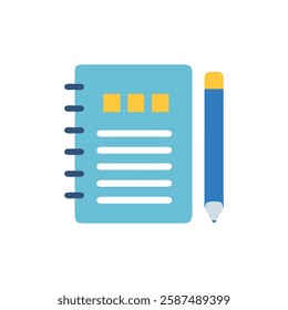 Creative Writing Notebook Icon for Learning