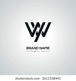 Creative WY YW Lettermark Logo Design for Corporate Branding.