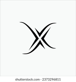Creative X initial elegant minimal stylish modern brand unique logo