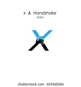 Creative x- letter icon abstract logo design vector template.Business offer,partnership icon.Corporate business and industrial logotype symbol.Vector illustration
