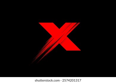 Creative X letter logo. X letter mark vector.