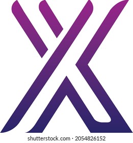 Creative X logo icon design