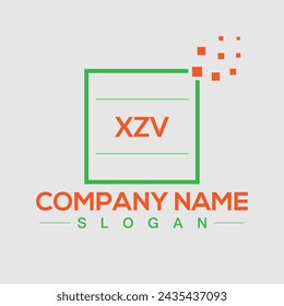 Creative XZV letter logo design for your business brands