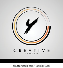 diseño de logotipo de letras Y creativas