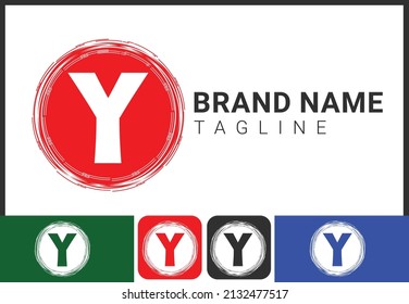 Creative Y letter logo and icon design template