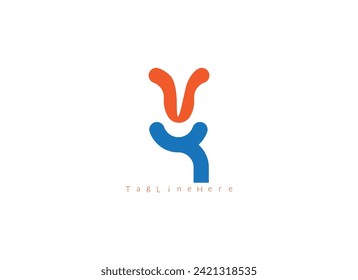 Creative Y and V latter logo useful and unique latter