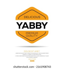 Creative (Yabby) logo, Yabby sticker, vector illustration.