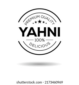 Creative (Yahni) logo, Yahni sticker, vector illustration.