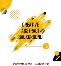 Creative yellow abstract background. Easy to edit with vector file. Can use for your creative content. Especially for banner background