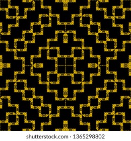 creative yellow black Abstract Art Deco Pattern Legion Abstract concept vector monochrome pattern. graphic modern pattern. waves, orthodox, illusion