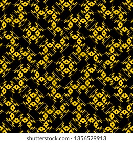 creative yellow black rectangular stripped art deco pattern