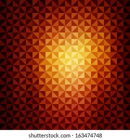 creative yellow orange  triangle pattern background vector