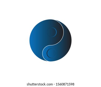 Creative yin yang Logo Shape for Designers