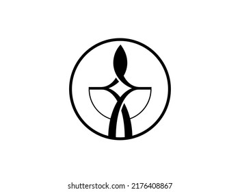 The creative yoga logo or symbol design exploration for the brand identity or business. Vector, 2022-2023