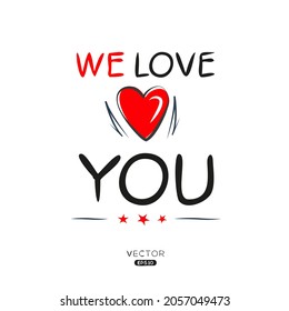 Creative you lettering, Can be used for stickers and tags, T-shirts, invitations, vector illustration.