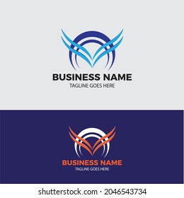 Plantilla vectorial de diseño del logotipo de la organización juvenil creativa 