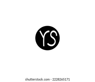 Creative YS letter logo design template vector