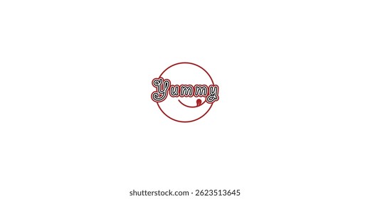 Criativo delicioso design de logotipo de comida com conceito único