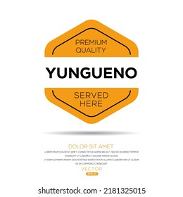 Bebida creativa (Yungueno), pegatina Yungueno, ilustración vectorial.