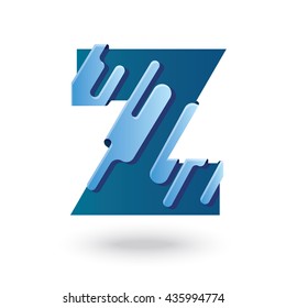 Creative Z Letter design vector template. Abstract Editable Colorful Alphabet. Type Characters Logotype symbols.