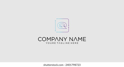 Creative of A to Z letter logo designs with modern technology concepts | premium vector