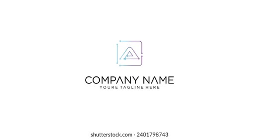 Creative of A to Z letter logo designs with modern technology concepts | premium vector