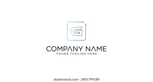 Creative of A to Z letter logo designs with modern technology concepts | premium vector