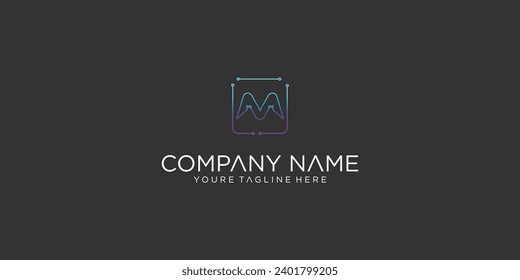 Creative of A to Z letter logo designs with modern technology concepts | premium vector