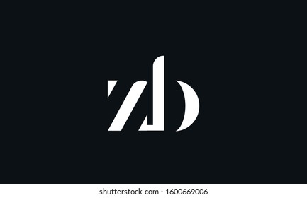 Creative ZB logo design template