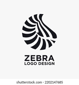 Creative Zebra Logo Design Vektorgrafik