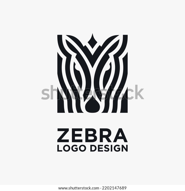 Creative Zebra Logo Design Vector Stock Vector Royalty Free 2202147689 Shutterstock 5449