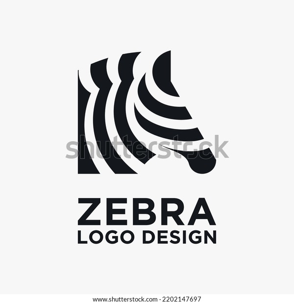 Creative Zebra Logo Design Vector Stock Vector Royalty Free 2202147697 Shutterstock 6408