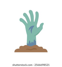 Creative Zombie Hand Illustration Design